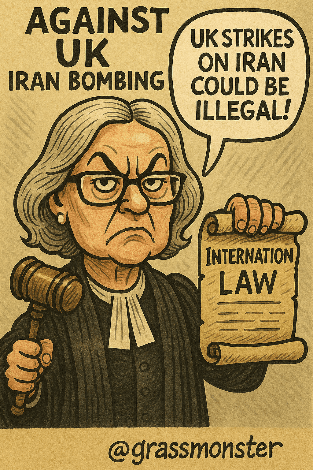 illegal war iran strikes